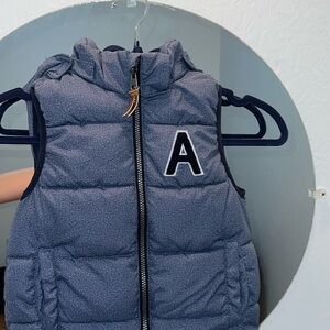 H&M Dark Blue Textured Material